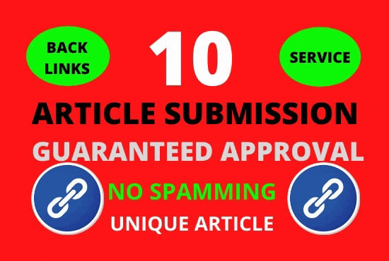 I will manually submit the 10 best articles on SEO services