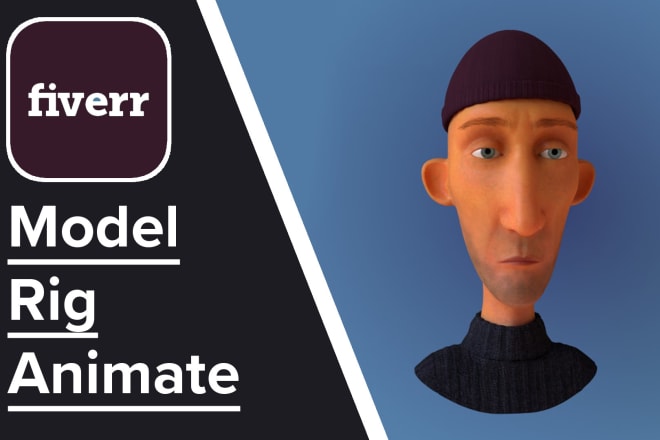 I will model rig animate 3d character for animation or games