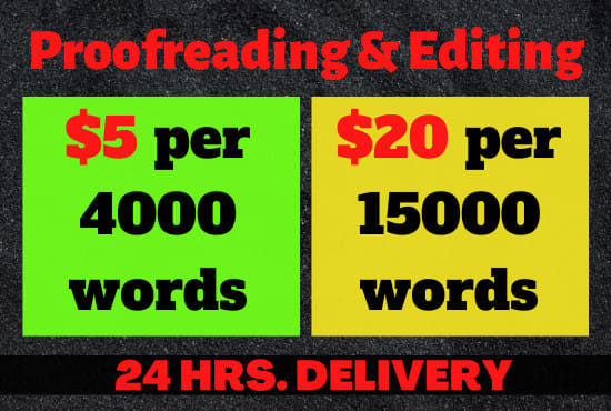 I will offer you best book editing and proofreading english content