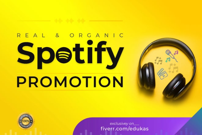 I will organic spotify music promotion to target audience