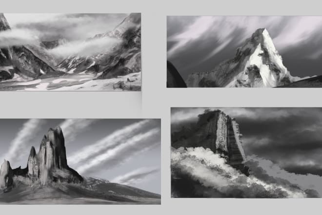 I will paint concept art and landscape illustrations for you