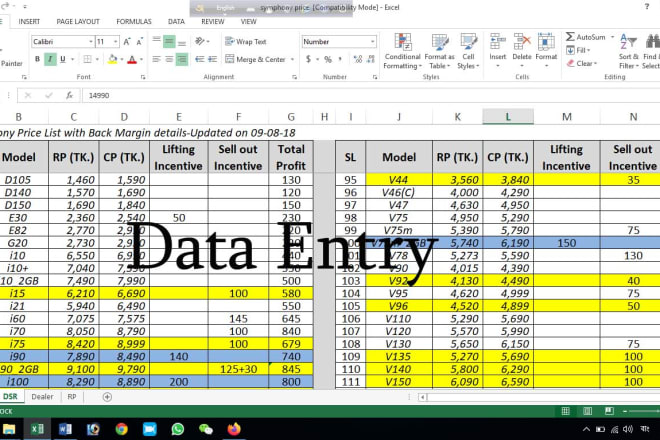 I will pdf to excel convert and data entry online or offline