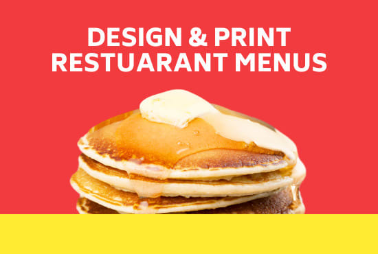 I will print synthetic menu for your restaurant