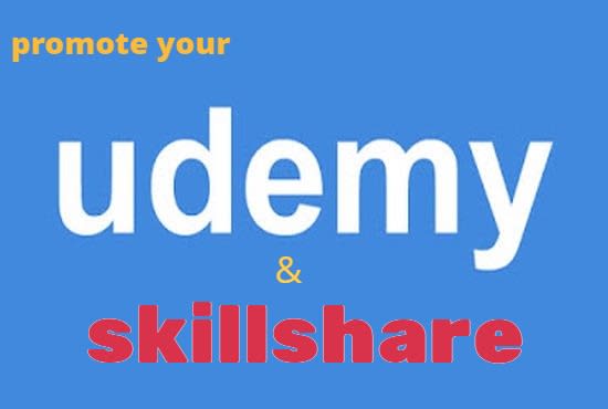 I will promote your udemy online course to reach active students
