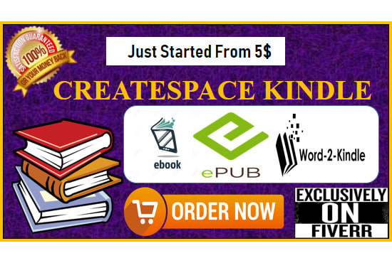 I will provide createapace,kindle ebook and book formatting