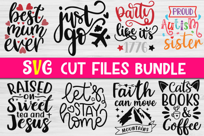 I will provide svg cut files design bundle for etsy and others