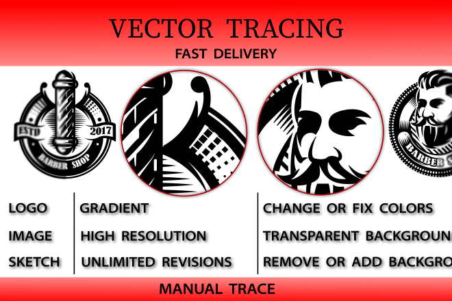 I will provide vector tracing services