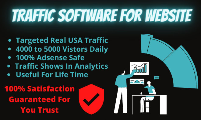 I will provide website traffic software targeted USA real visitors