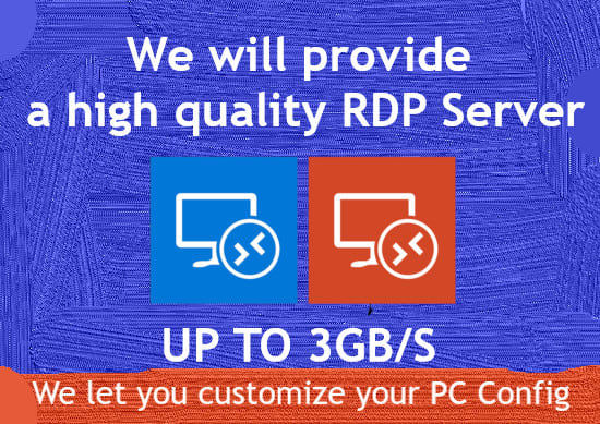 I will provide windows server rdp vps customized specs