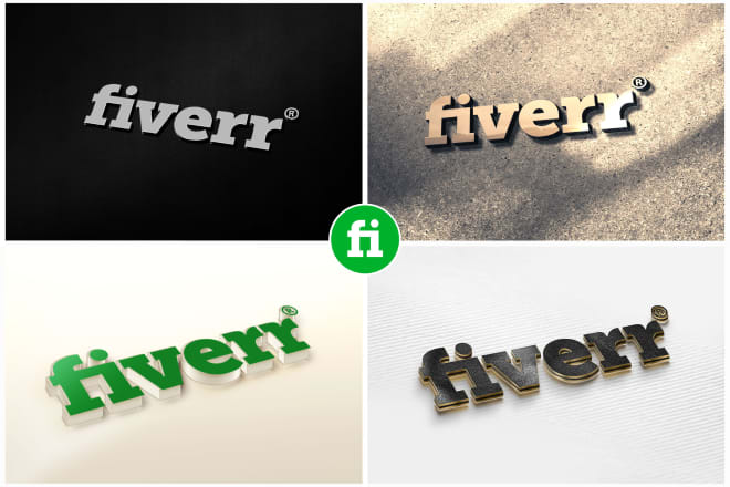 I will put your logo or text on 200 photorealistic 3d mockups