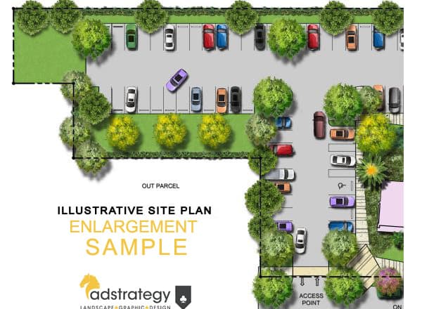 I will rendering large scale master site plan for approval process or marketing graphic