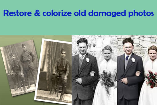I will restore photo, repair, colorize and fix instantly