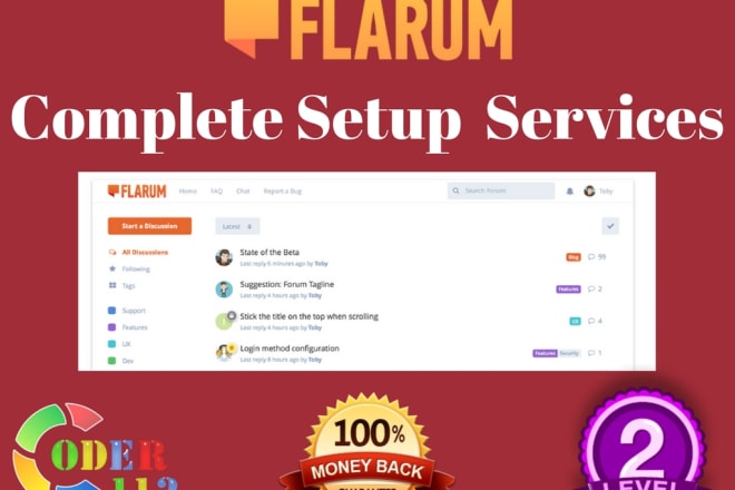 I will setup complete flarum community for you