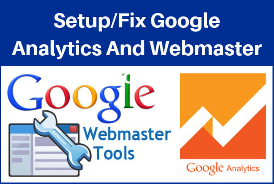 I will setup google analytics, webmaster tools and sitemap