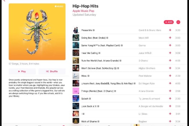 I will submit your apple music track to 700 hiphop playlist curators
