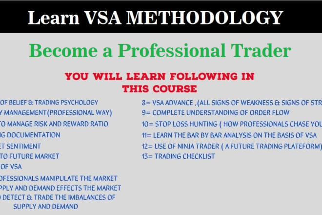 I will teach you forex trading using vsa methodology