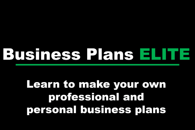 I will teach you how to make productive business plans