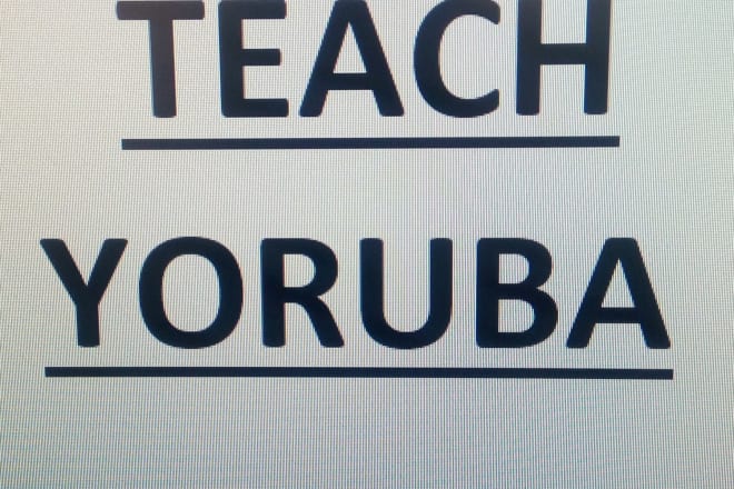 I will teach you how to read and write in yoruba language starting with yoruba alphabet