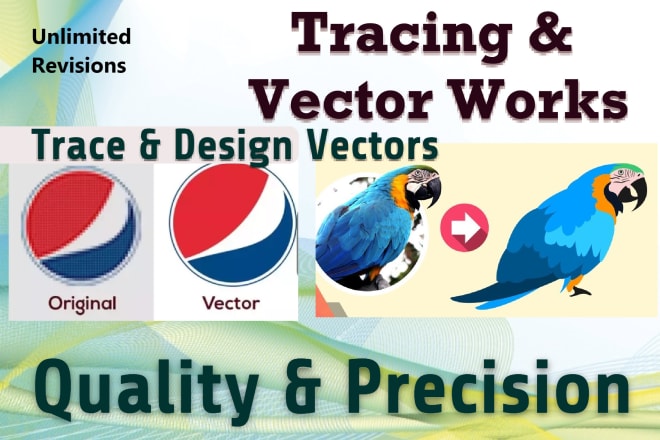 I will trace and vector image using coreldraw