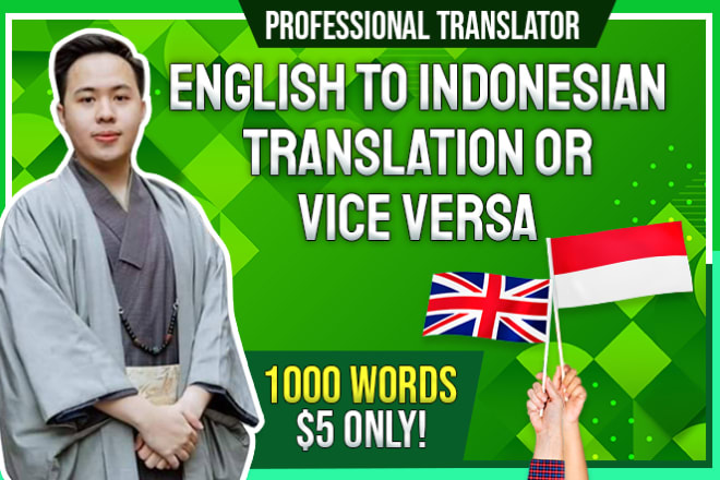 I will translate english to indonesian 1000 words