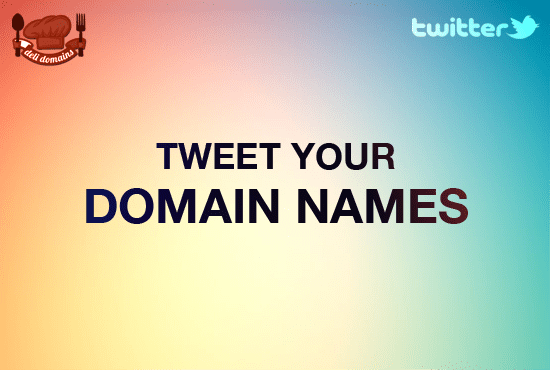 I will tweet your domain name for sale