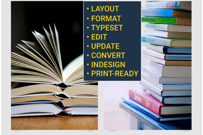 I will typeset, format, layout, and design your book with indesign