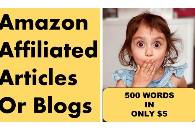 I will write amazing amazon affiliated articles or blogs