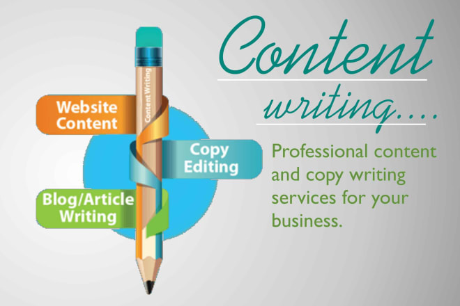 I will write business writing, website content and blog