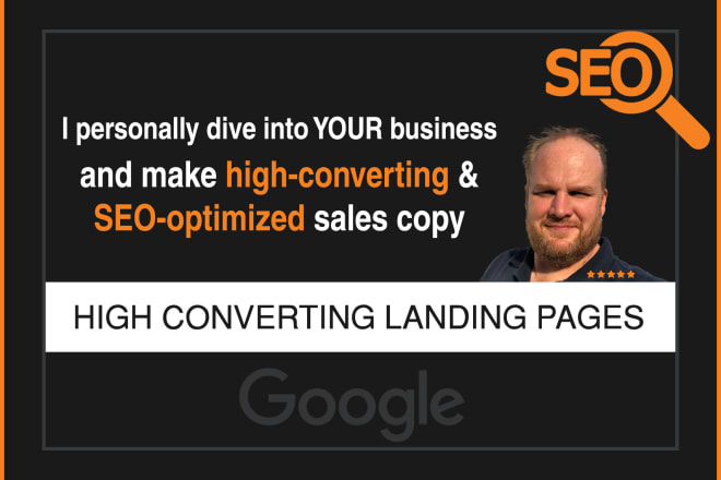 I will write high converting sales copy for landing pages