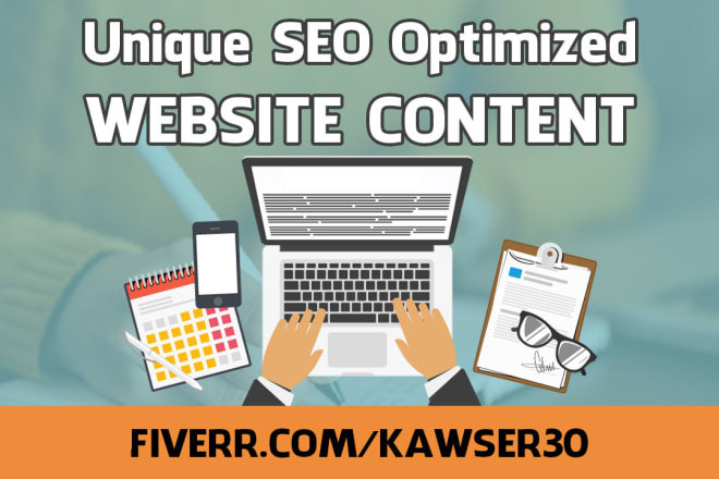 I will write unique SEO optimized website content, blog post, article