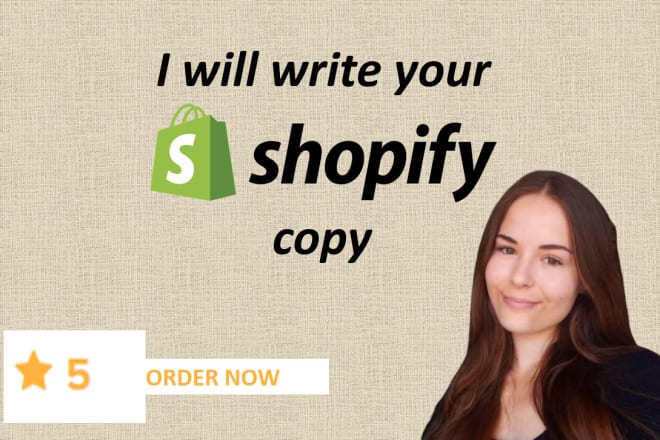 I will write your shopify website copy