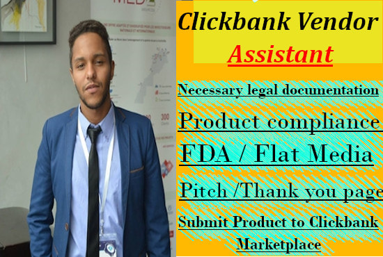 I will be your clickbank vendor manager and personal assistant