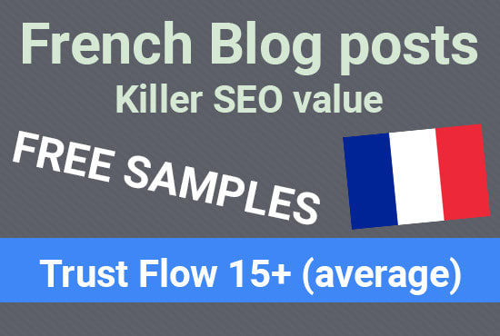 I will blog post on high tf french SEO blogs france backlinks