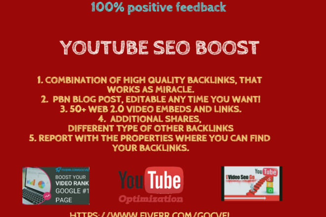 I will boost your youtube video ranking with white hat yt seo techique
