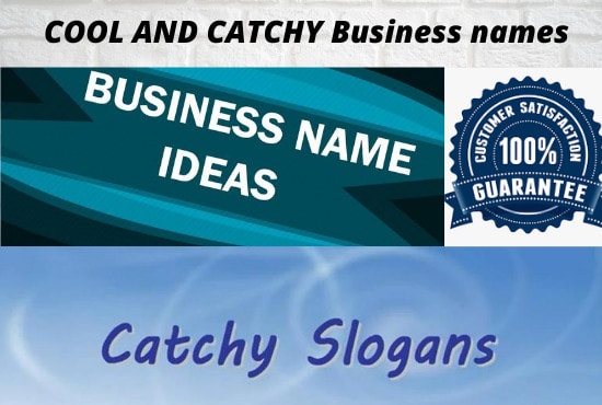 I will brainstorm creative business name and slogan of company,brand or website domain