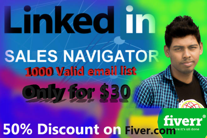 I will build an email list from linkedin sales navigator