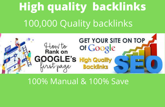 I will build dofollow high quality backlinks SEO for google ranking