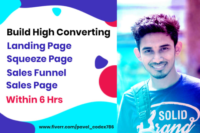 I will build wordpress responsive landing page or sales funnel in 6 hrs