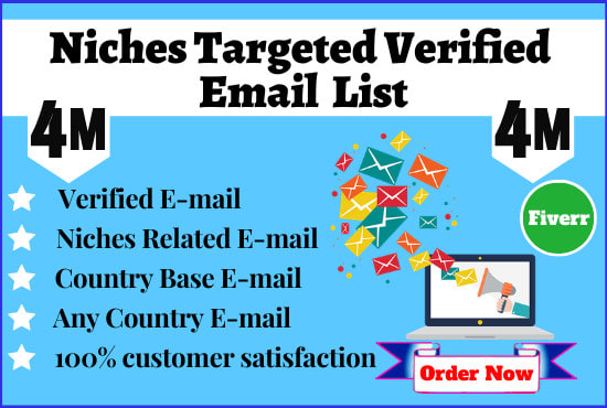I will collect 4 million niches targeted verified email for email marketing list