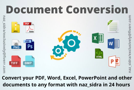 I will convert PDF to word or excel, convert PDF, copypaste, typing