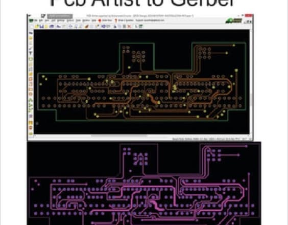 I will convert your pcb artist file to gerber