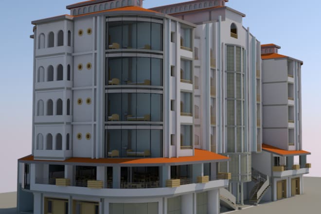 I will create 3d bim model withe archicad rendering in cinema 4d