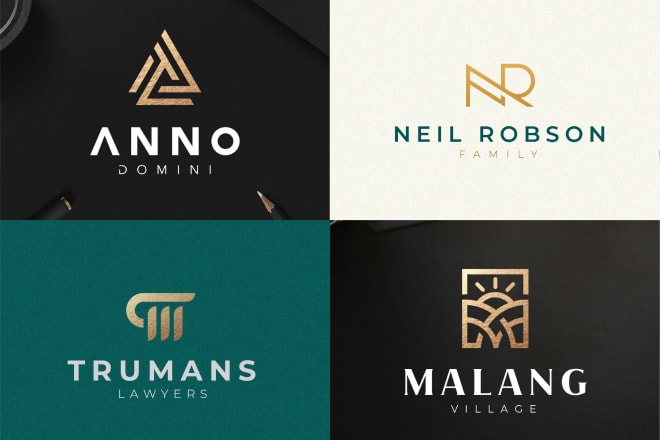 I will create a modern logo with branding package