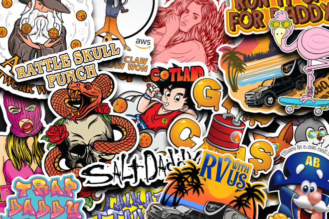 I will create amazing sticker design with comercial use