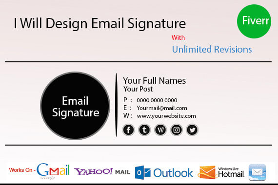 I will create an outstanding clickable email signature