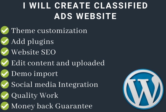 I will create and redesign classified ads websites