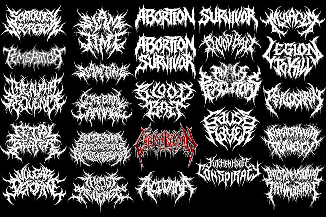 I will create custom death metal logo for your band or brand