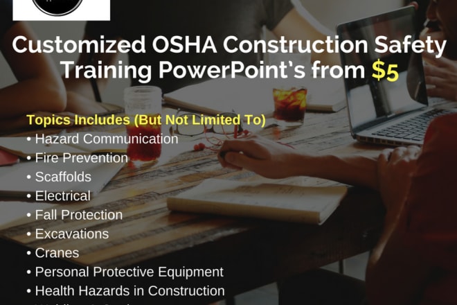 I will create customized osha construction safety training powerpoint