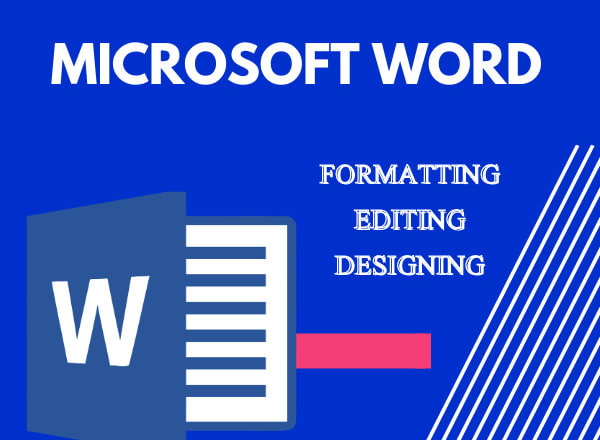 I will create, edit and format microsoft word document