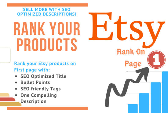 I will create etsy listings with SEO titles and 13 tags